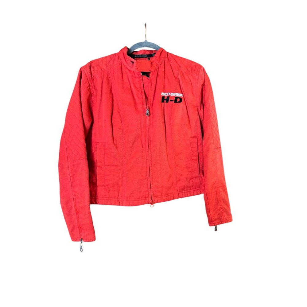Harley-Davidson Orange Moto Jacket – Women’s Small